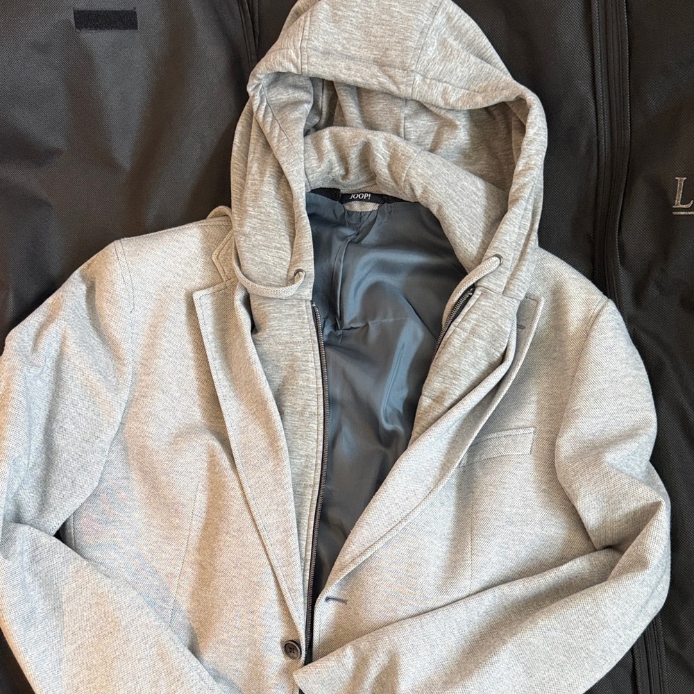 Joop! Grey hooded blazer combo! EU size 52! Like new!